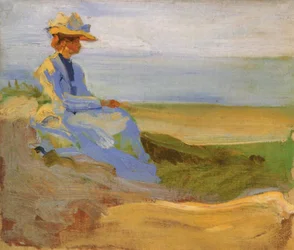 Dame Sophie Herrmann in den Dünen von Binz auf Rügen